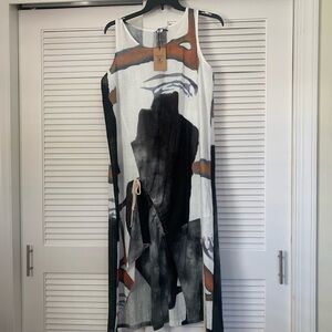 NWT Linen Maxi Dress Made in Italy